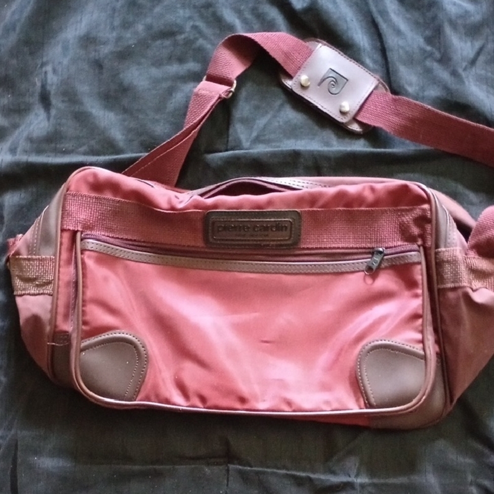 Pierre Cardin Burgundy Waist Bag